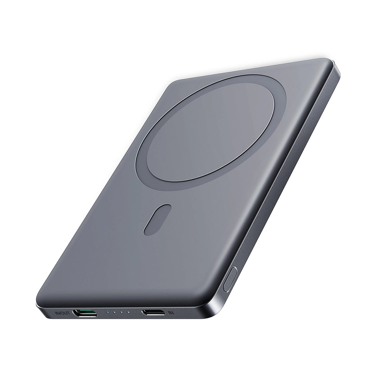 Powerbank Joyroom JR-PBM08 5000mAh 20W ultra-tynn med induktiv opladning - grå