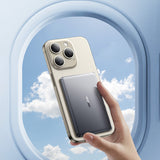 Powerbank Joyroom JR-PBM08 5000mAh 20W ultra-tynn med induktiv opladning - grå