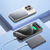 Powerbank Joyroom JR-PBM08 5000mAh 20W ultra-tynn med induktiv opladning - grå