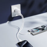 Joyroom JR-TCF21 netværksoplader USB-C / USB-A 20W PD / QC 3.0 - hvid
