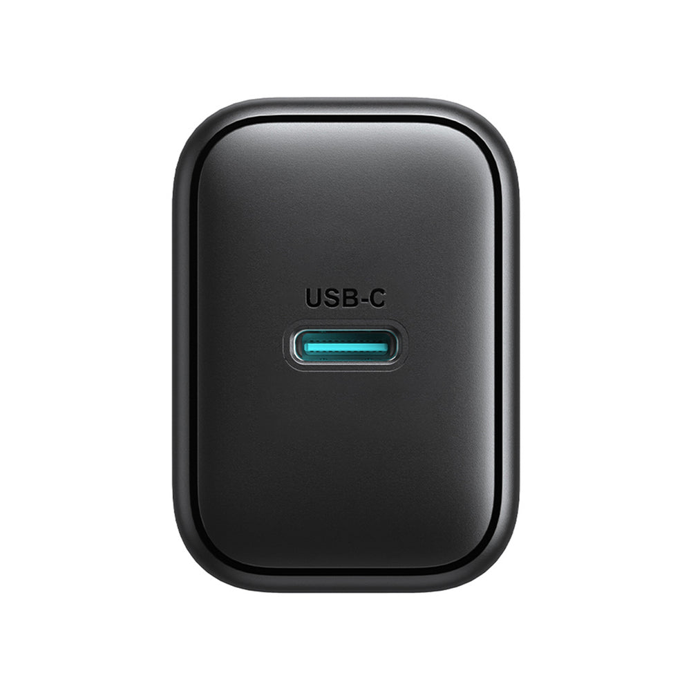 Joyroom JR-TCF23 netværksoplader USB-C 25W SFC / PPS / PD - sort + USB-C / USB-C kabel 1m