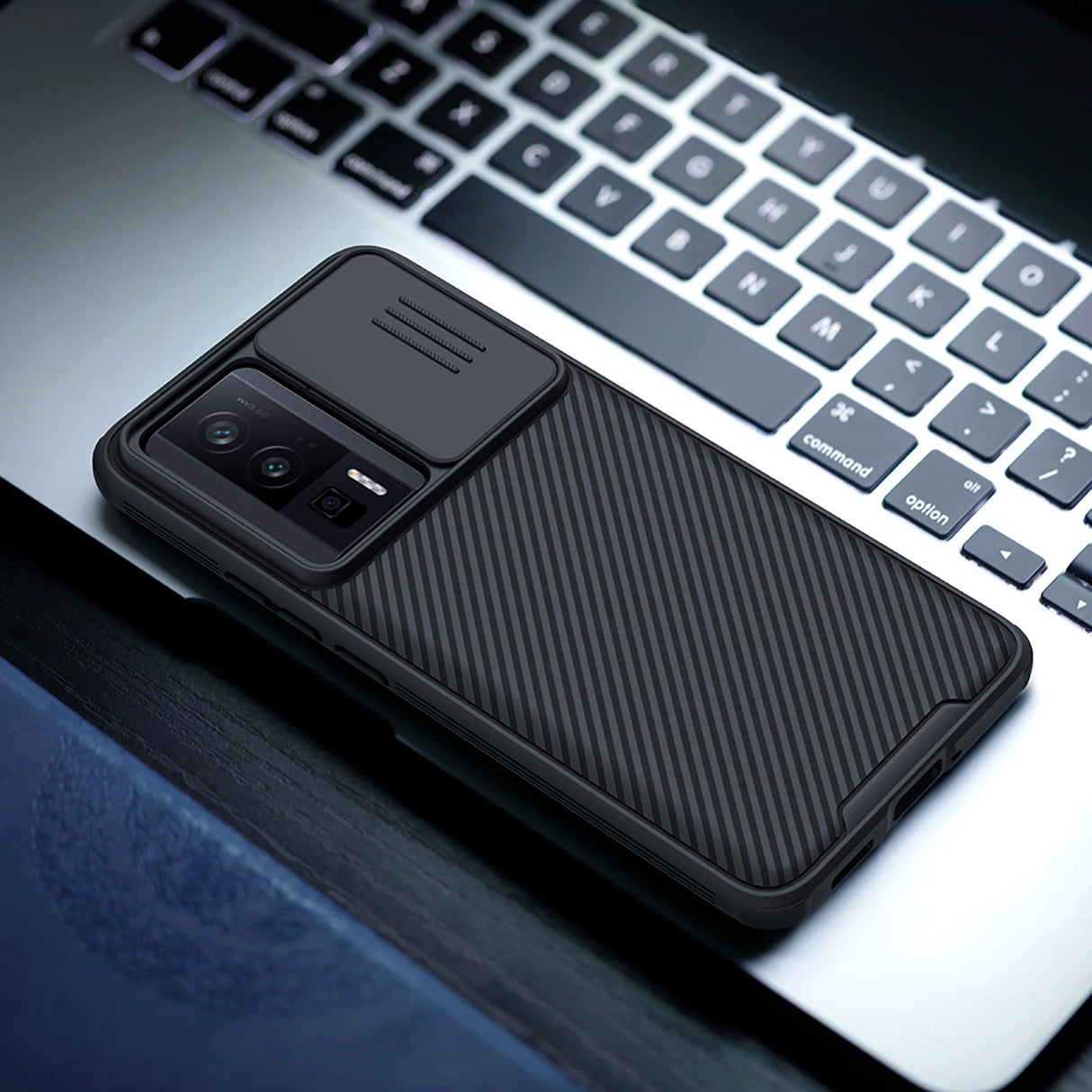 Nillkin CamShield Pro Case til Xiaomi Redmi K60 / K60 Pro / Poco F5 Pro - sort