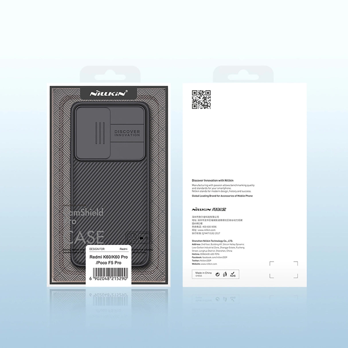 Nillkin CamShield Pro Case til Xiaomi Redmi K60 / K60 Pro / Poco F5 Pro - sort