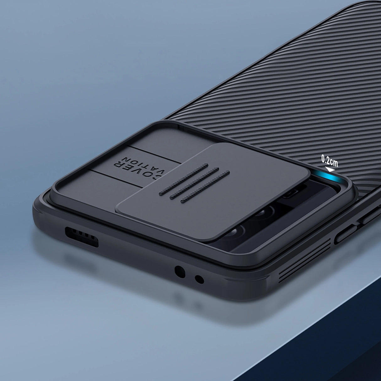 Nillkin CamShield Pro Case til Xiaomi Redmi K60 / K60 Pro / Poco F5 Pro - sort