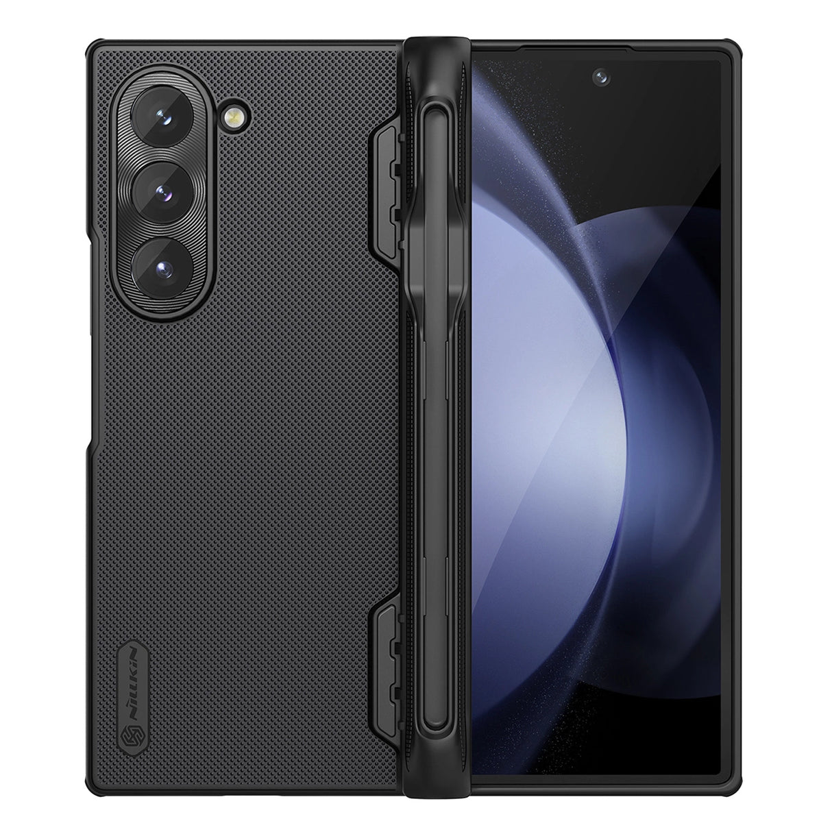 Nillkin Super Frosted Shield Fold Case til Samsung Galaxy Z Fold 6 5G med Stylus Holder - sort
