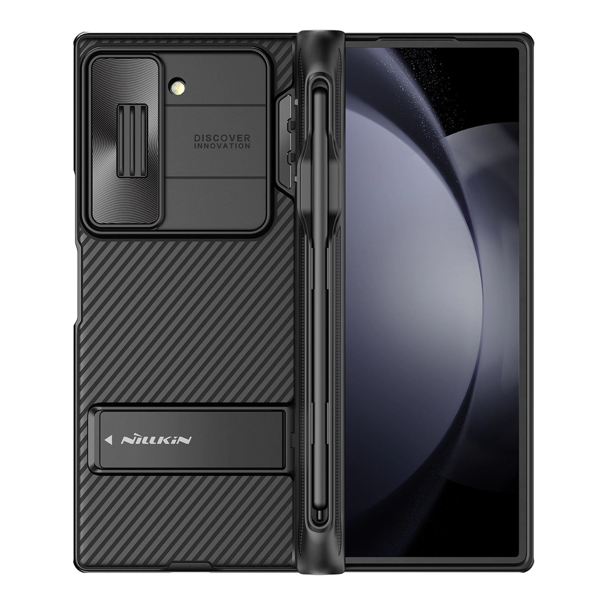 Nillkin CamShield Fold Case til Samsung Galaxy Z Fold 6 5G med Stylus Holder - sort
