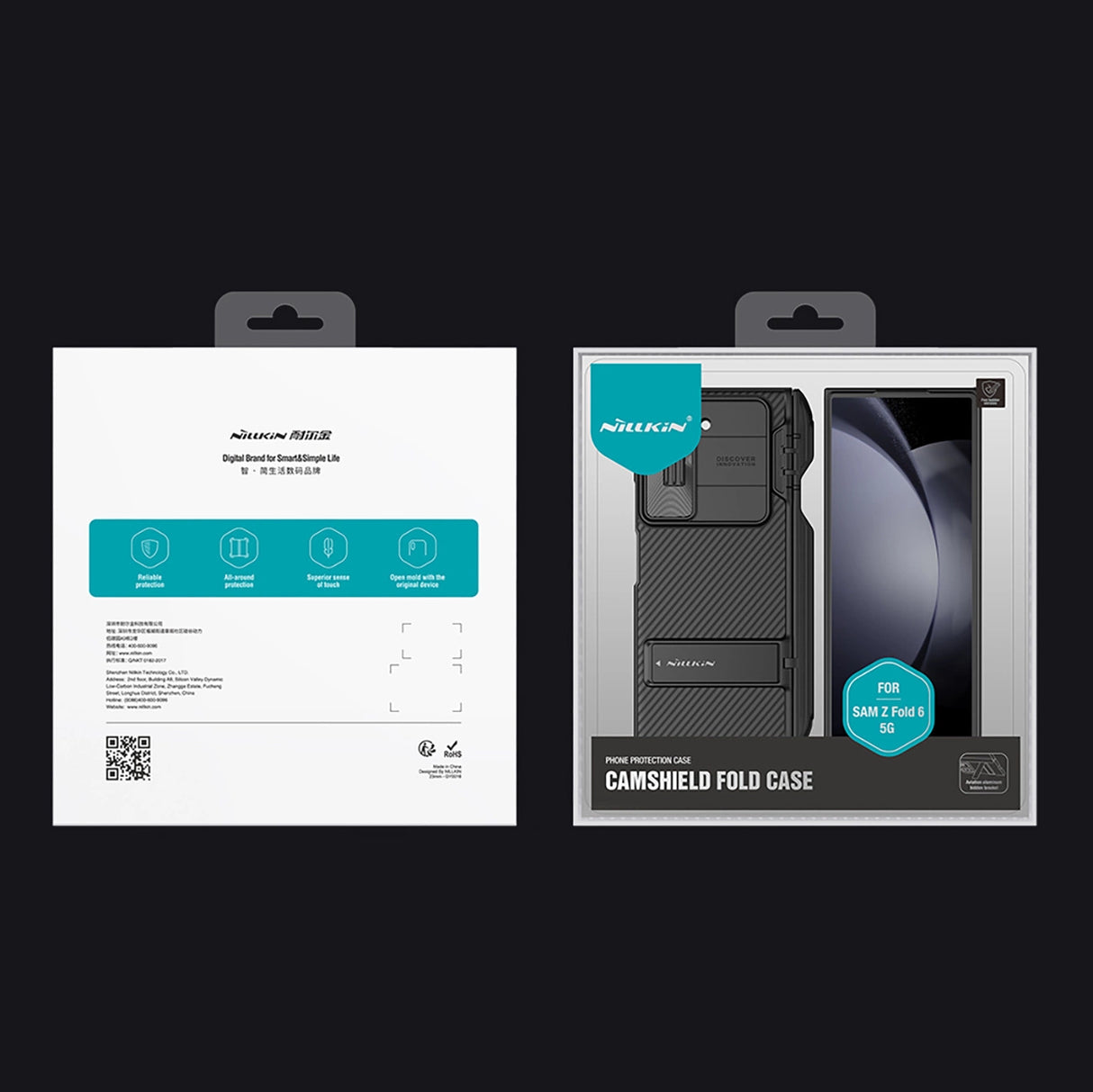 Nillkin CamShield Fold Case til Samsung Galaxy Z Fold 6 5G med Stylus Holder - sort