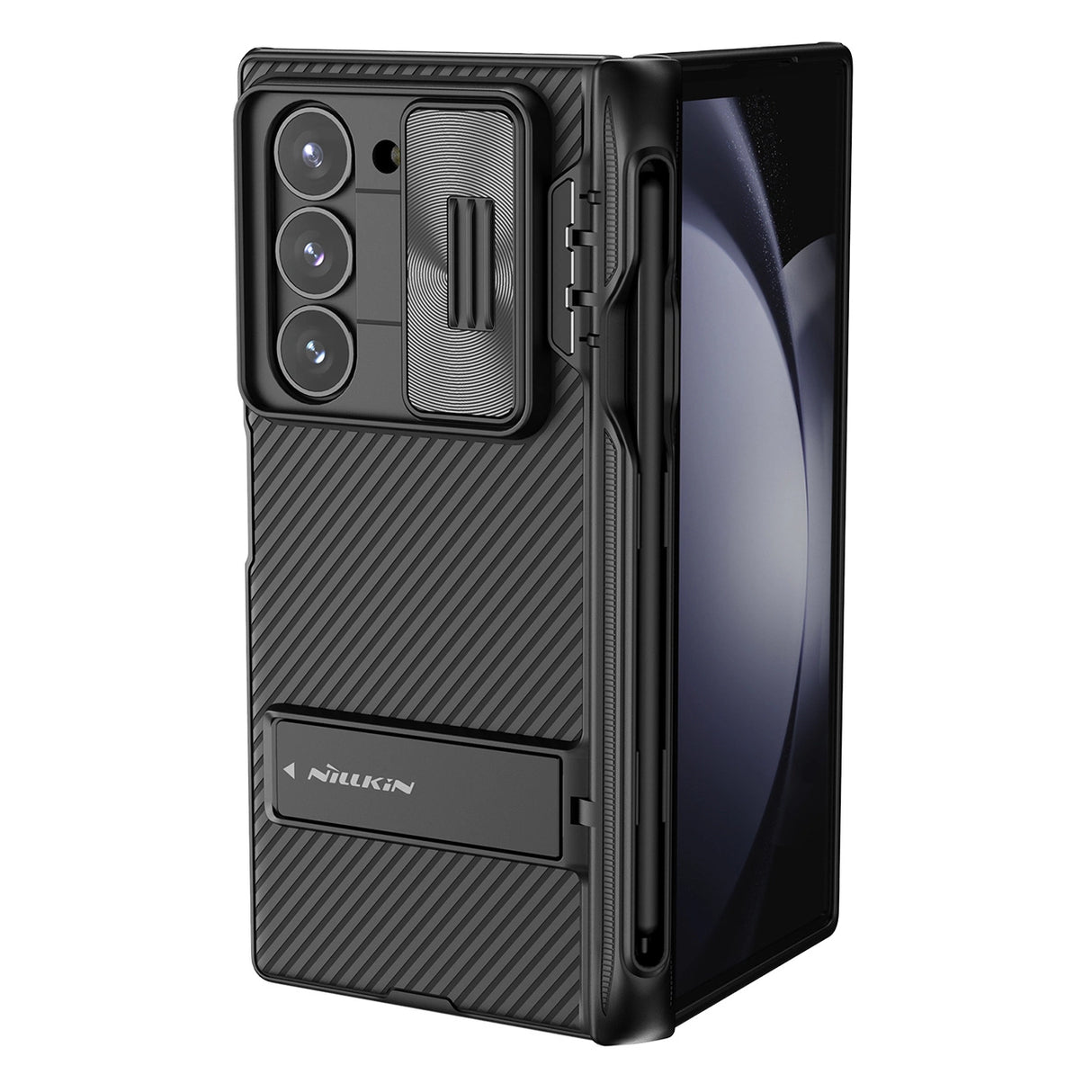 Nillkin CamShield Fold Case til Samsung Galaxy Z Fold 6 5G med Stylus Holder - sort