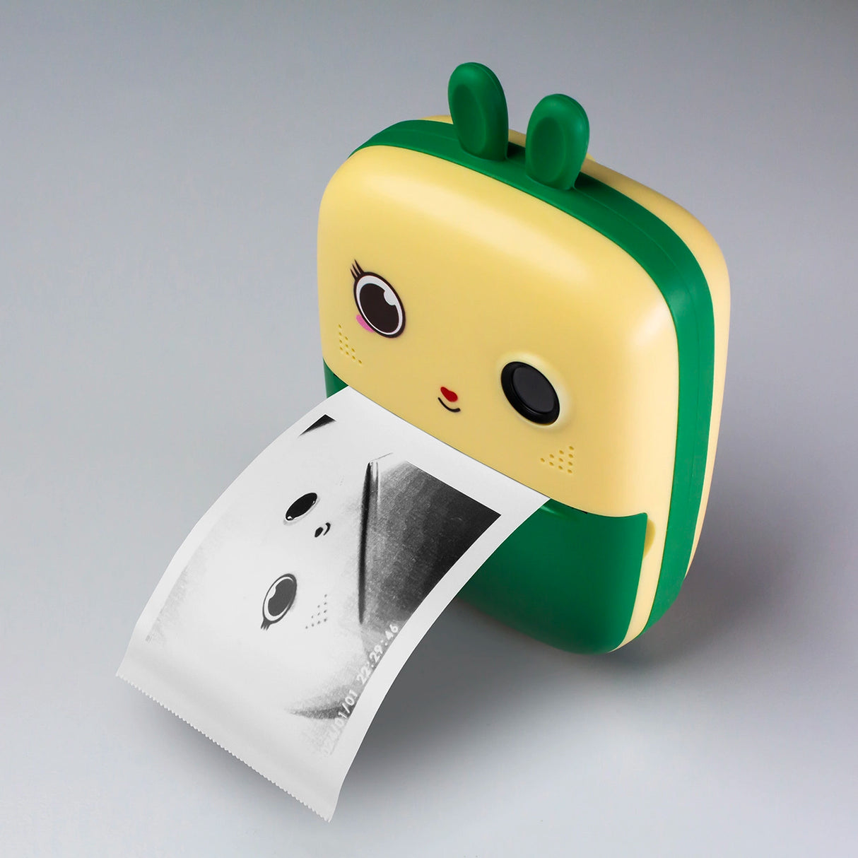 Mini termisk printer til børn med kamera og videokamera - grøn