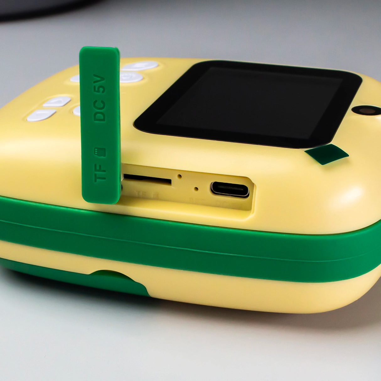 Mini termisk printer til børn med kamera og videokamera - grøn