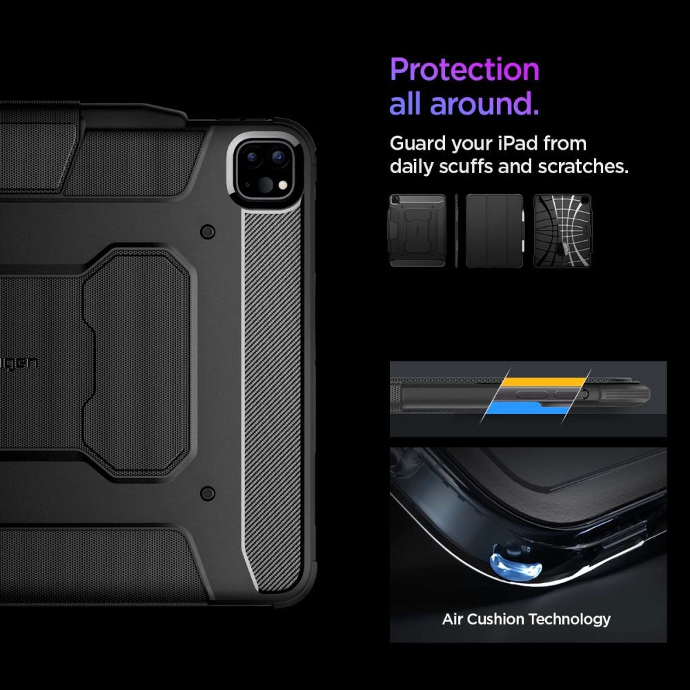 Spigen Rugged Armor Pro Case til iPad Pro 13" 2024 - sort