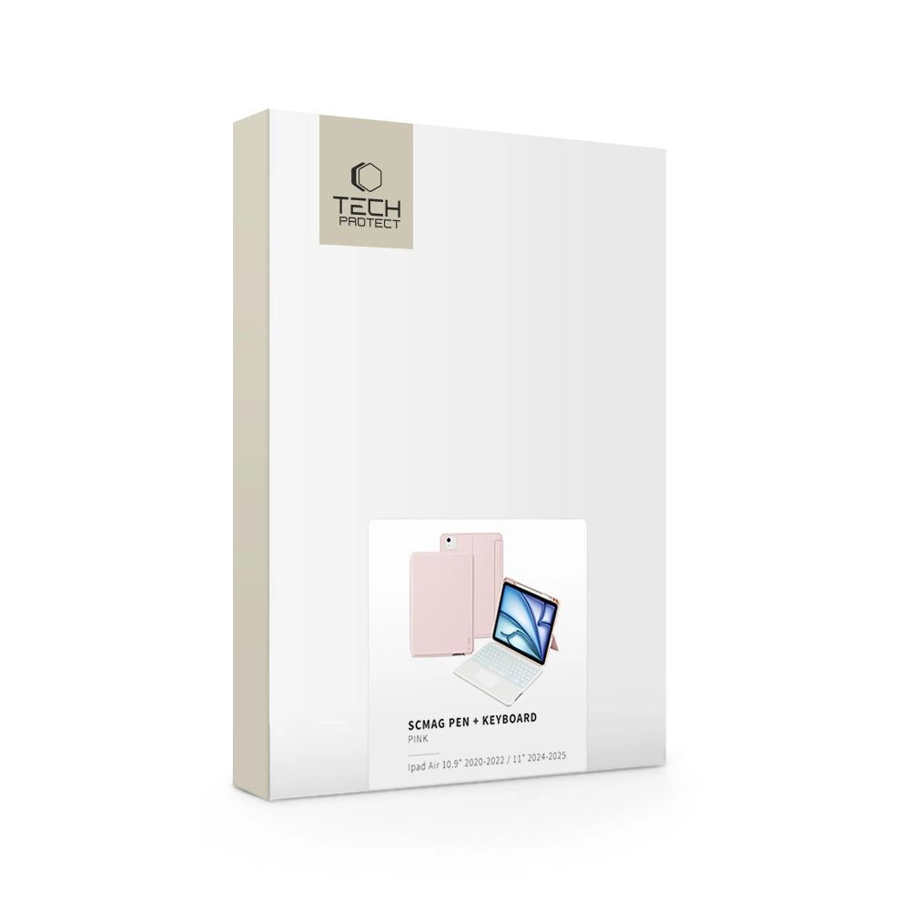 Tech-Protect SC Mag Pen + Keyboard Case til Apple iPad Air 10.9" 4. / 5. generation (2020-2022) / 11" 6. generation (2024) - Pink