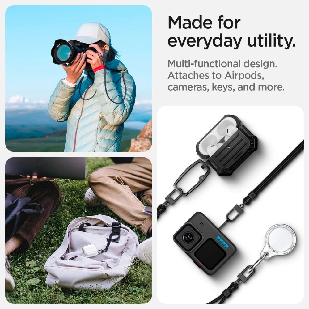 Spigen Universal Strap Set Lanyard og Pendant - sort