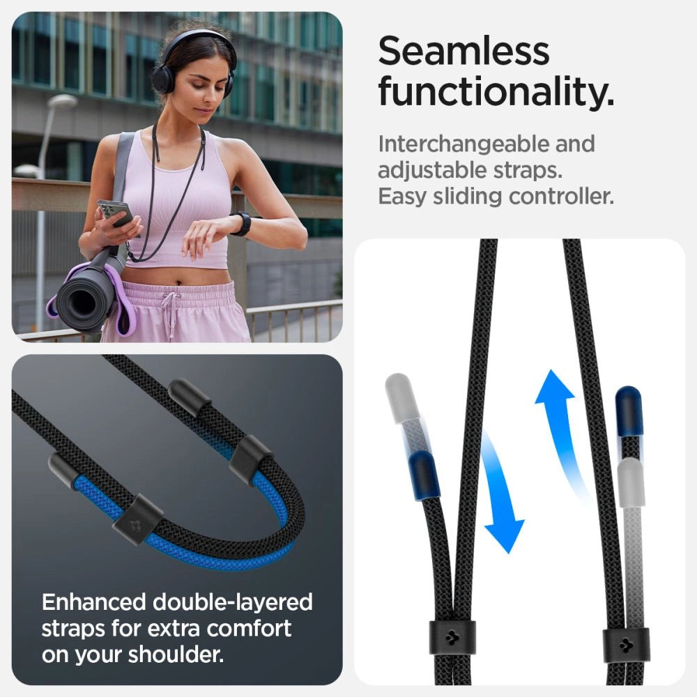 Spigen Universal Strap Set Lanyard og Pendant - sort