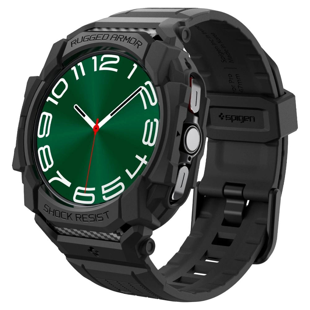 Spigen Rugged Armor Pro Case til Samsung Galaxy Watch Ultra (47mm) - Matte sort