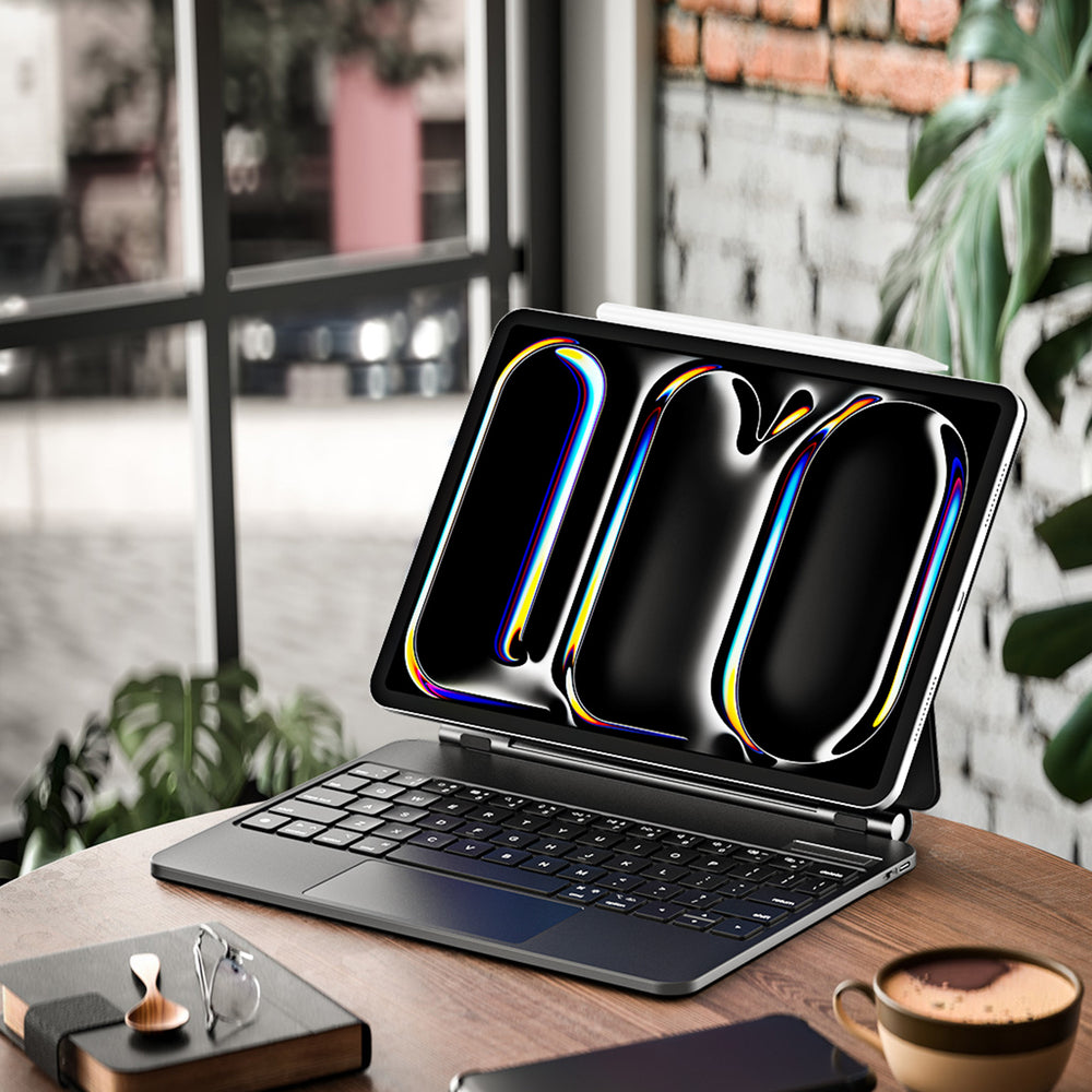Dux Ducis Keyboard (MK Series) Case with Bluetooth Keyboard for iPad Pro 11" 2024 - Black
