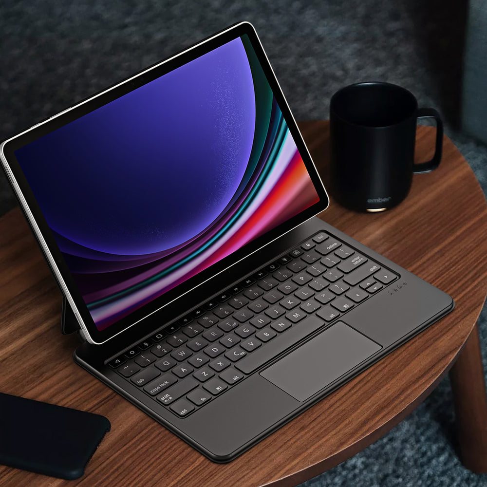 Dux Ducis Keyboard (MK Series) Case with Bluetooth Keyboard for Samsung Galaxy Tab S9+ / S8+ / S7+ - Black