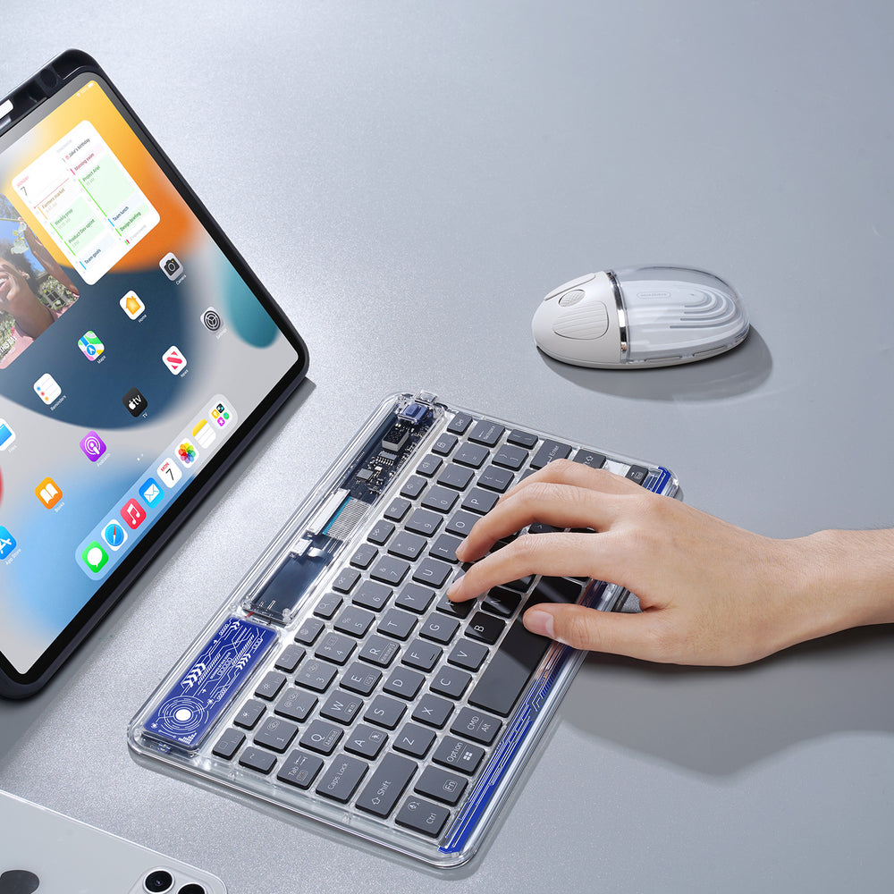 Dux Ducis Keyboard (CK Series) Wireless for Laptop / Tablet / Phone - Transparent