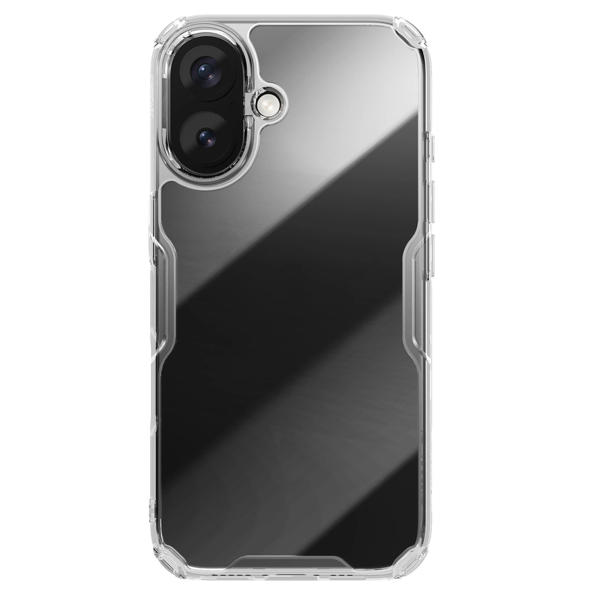 Nillkin Nature Pro Case til iPhone 16 - gennemsigtig og hvid