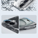 Nillkin Nature Pro Case til iPhone 16 - gennemsigtig og hvid