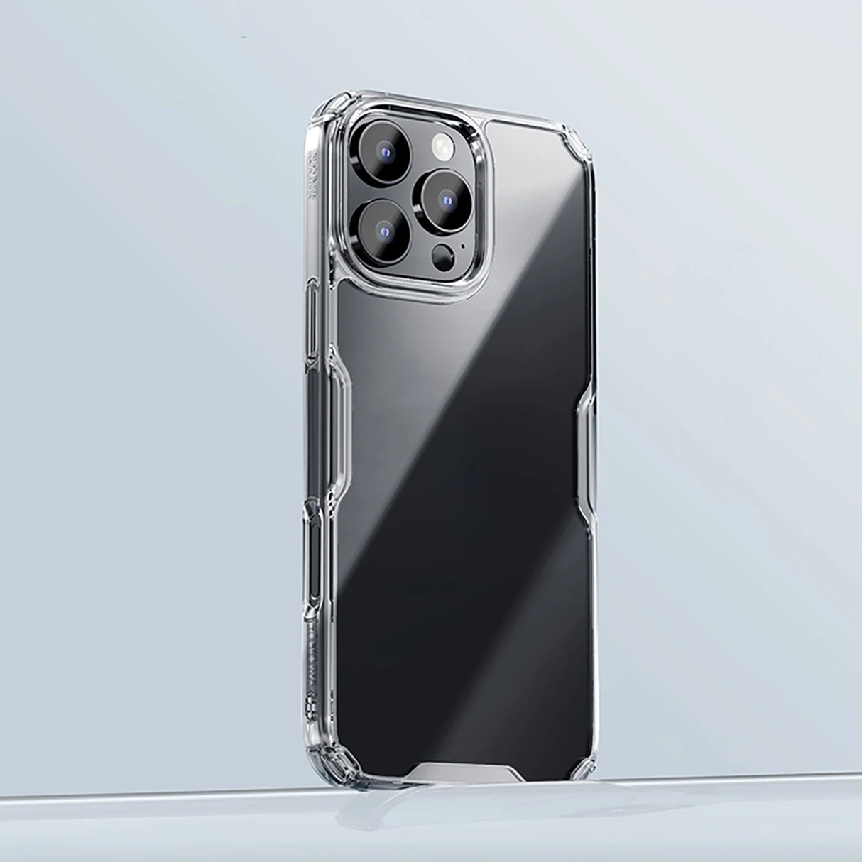 Nillkin Nature Pro Case til iPhone 16 Pro Max - gennemsigtig og hvid