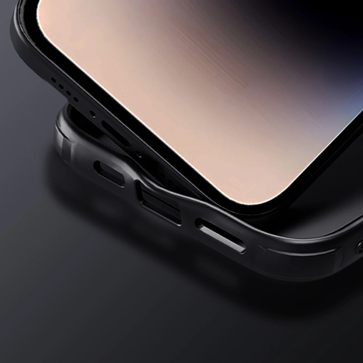 Nillkin CamShield Pro Case til iPhone 16 Pro Max med kameraomslag - sort