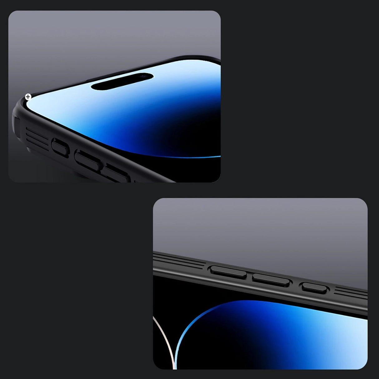 Nillkin CamShield Pro Case til iPhone 16 Pro Max med kameraomslag - sort