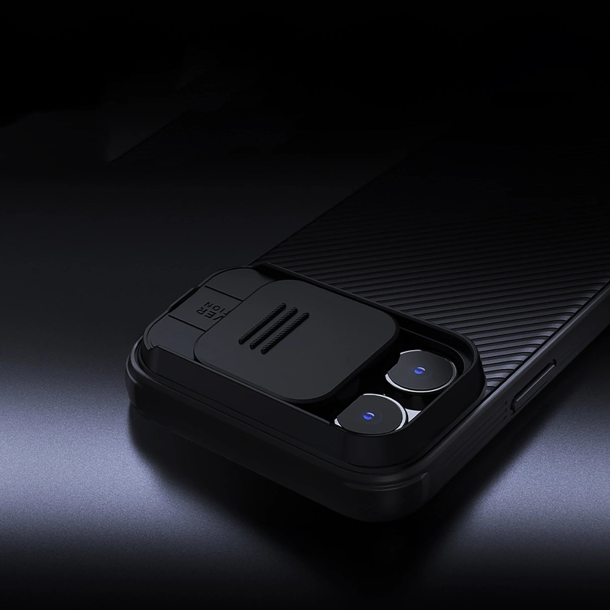 Nillkin CamShield Pro Case til iPhone 16 Pro Max med kameraomslag - sort