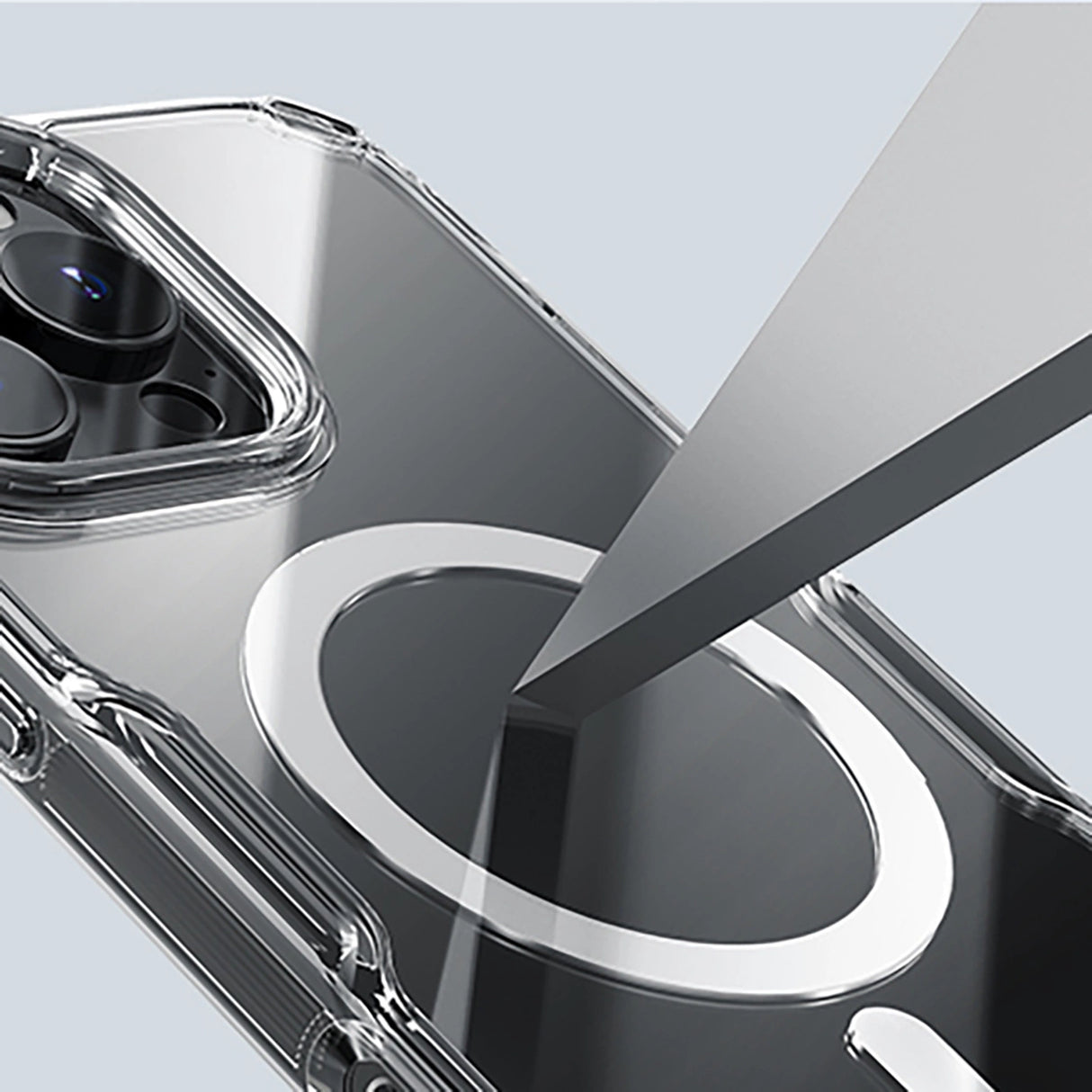 Nillkin Nature Pro Magnetic Case med MagSafe til iPhone 16 - Transparent & Hvid