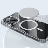 Nillkin Nature Pro Magnetic Case med MagSafe til iPhone 16 - Transparent & Hvid