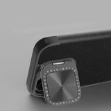Nillkin Qin Prop læderfoder med kameraomslag og stativ til iPhone 16 Pro Max - sort