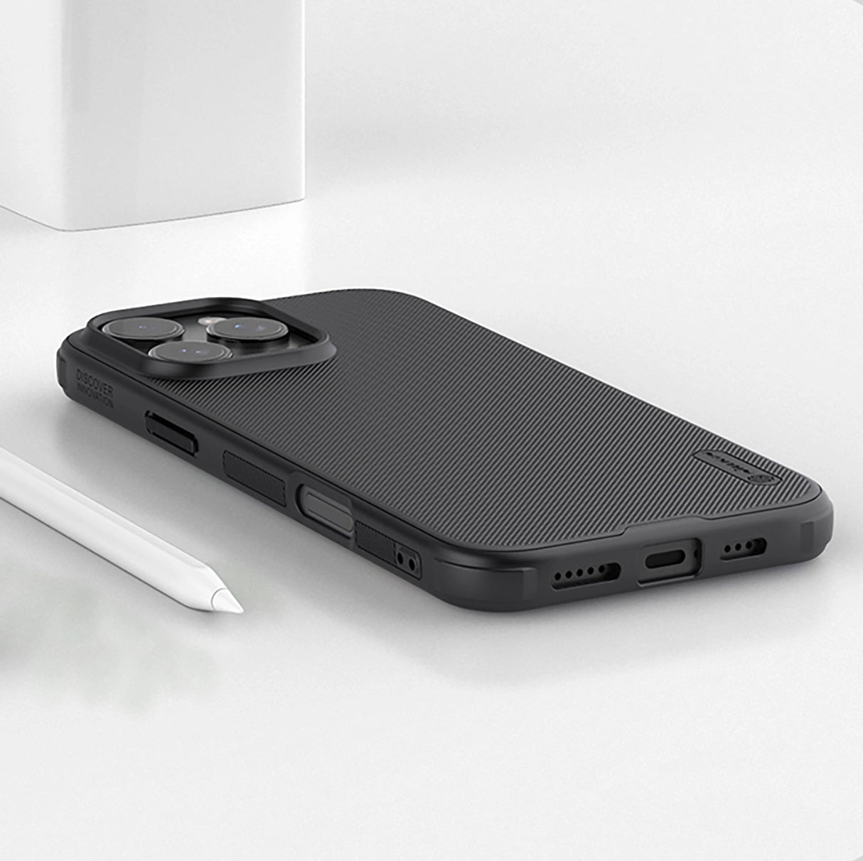 Nillkin Super Frosted Shield Pro-kasse til iPhone 16 Pro - sort