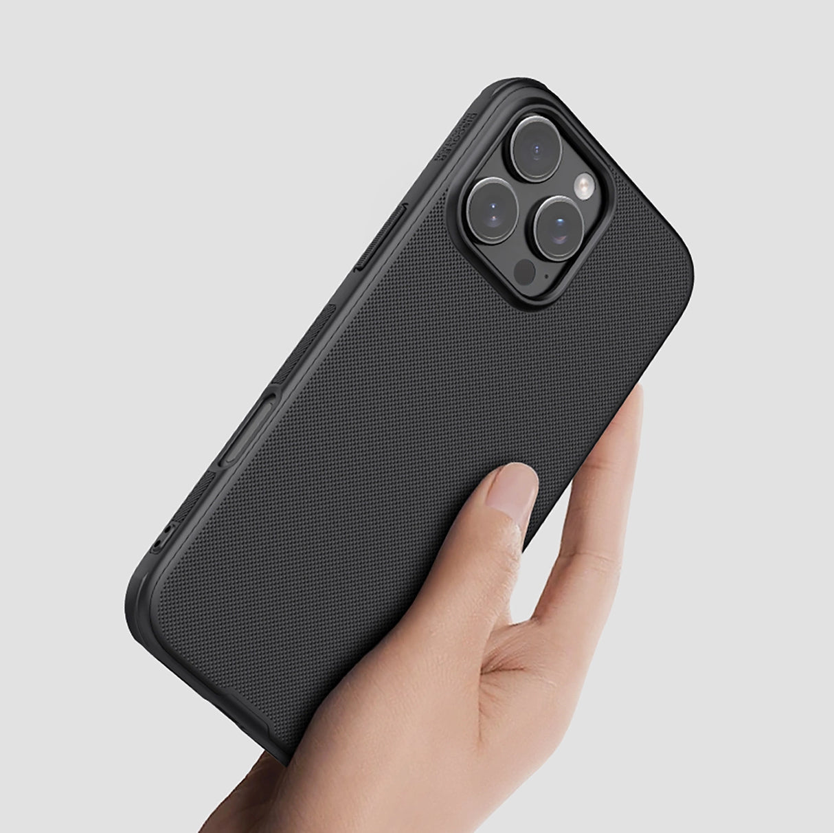 Nillkin Super Frosted Shield Pro-kasse til iPhone 16 Pro - sort