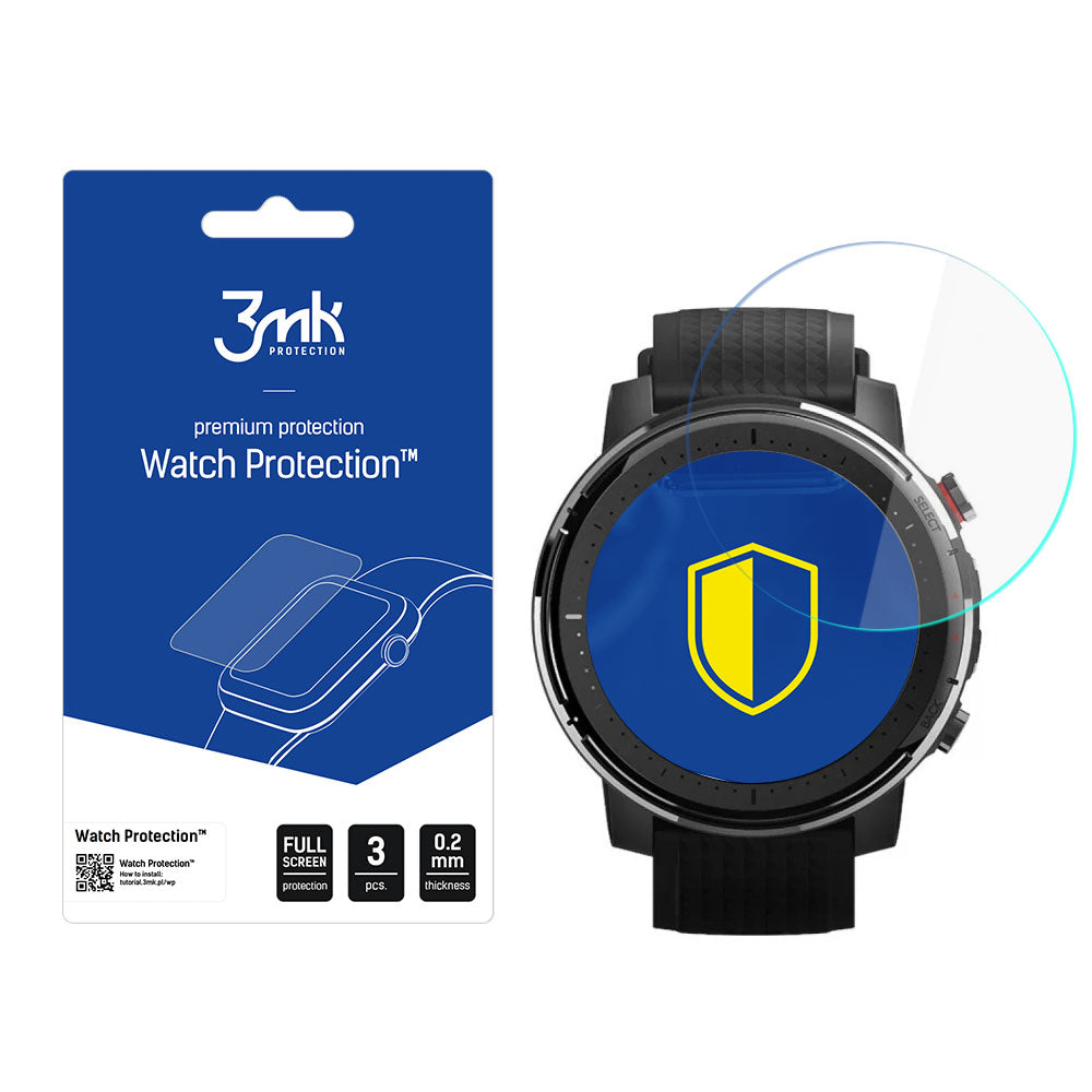 3mk Watch ProtectionTM v. FlexibleGlass hybridglas på Xiaomi Amazfit Stratos 3