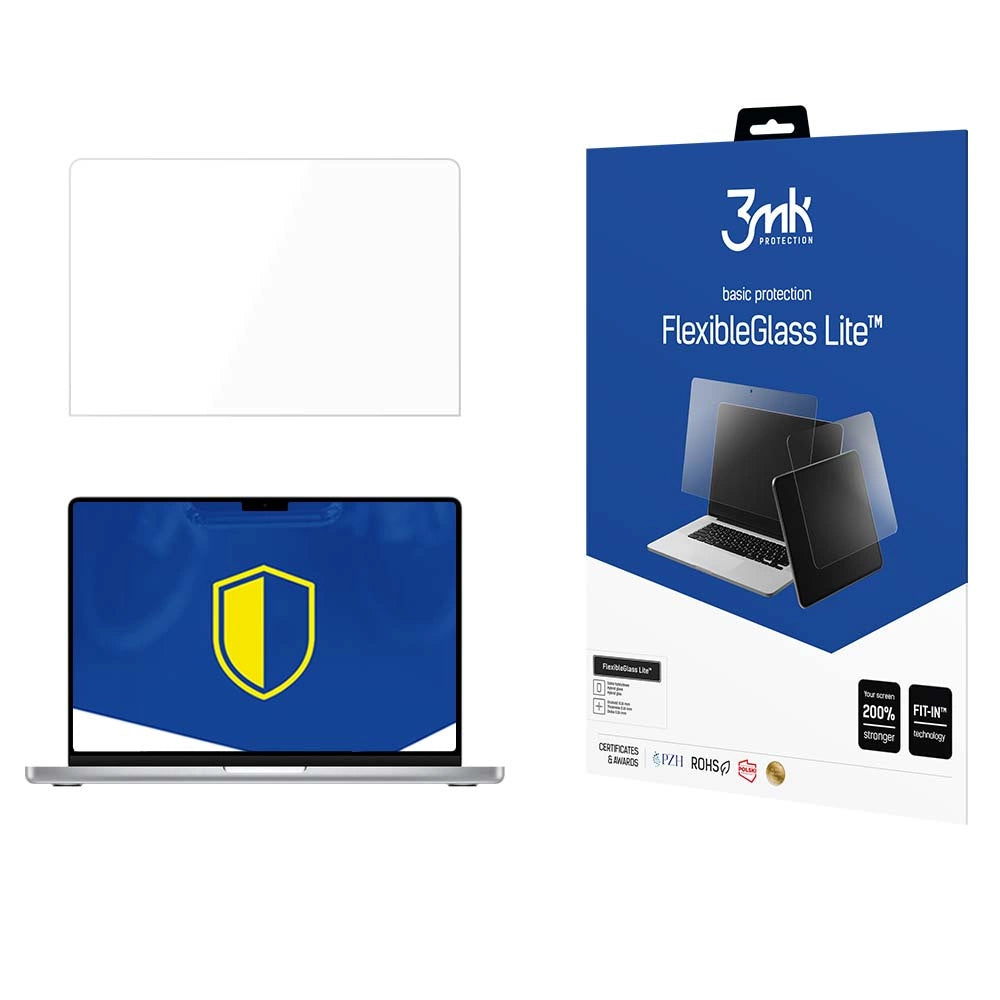 Hærdet glas 3mk FlexibleGlass Lite til MacBook Pro 14" M1/M2/M3