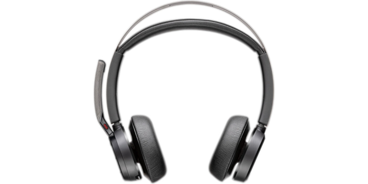 HP Poly Voyager Focus 2 Microsoft Teams Certified USB-C-C Headset +USB-C/A Adapter +Charging Stand