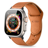 Tech-Protect Naturalfit Strap til Apple Watch 4 / 5 / 6 / 7 / 8 / 9 / SE / Ultra 1 / 2 (42 / 44 / 45 / 49 mm) - Brunt