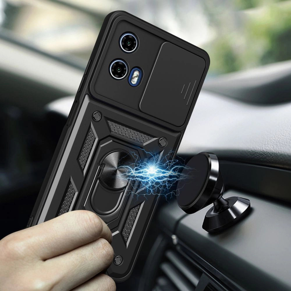 Tech-Protect Camshield Pro Case til Motorola Moto G85 5G - sort