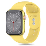 Tech-Protect Silicone Strap til Apple Watch 4 / 5 / 6 / 7 / 8 / 9 / SE / Ultra 1 / 2 (42 / 44 / 45 / 49 mm) - Gul