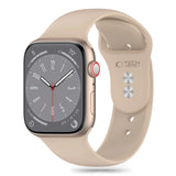 Tech-Protect Silicone Strap til Apple Watch 4 / 5 / 6 / 7 / 8 / 9 / SE / Ultra 1 / 2 (42 / 44 / 45 / 49 mm) - Brunt