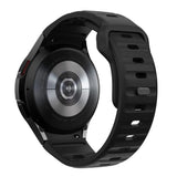 Tech-Protect Silicone Line Strap til Samsung Galaxy Watch 4 / 5 / 5 Pro / 6 / 7 / FE - sort