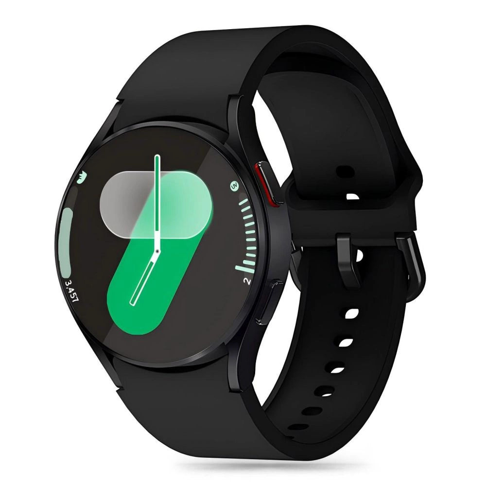 Tech-Protect Silicone Strap til Samsung Galaxy Watch 4 / 5 / 5 Pro / 6 / 7 / FE - sort
