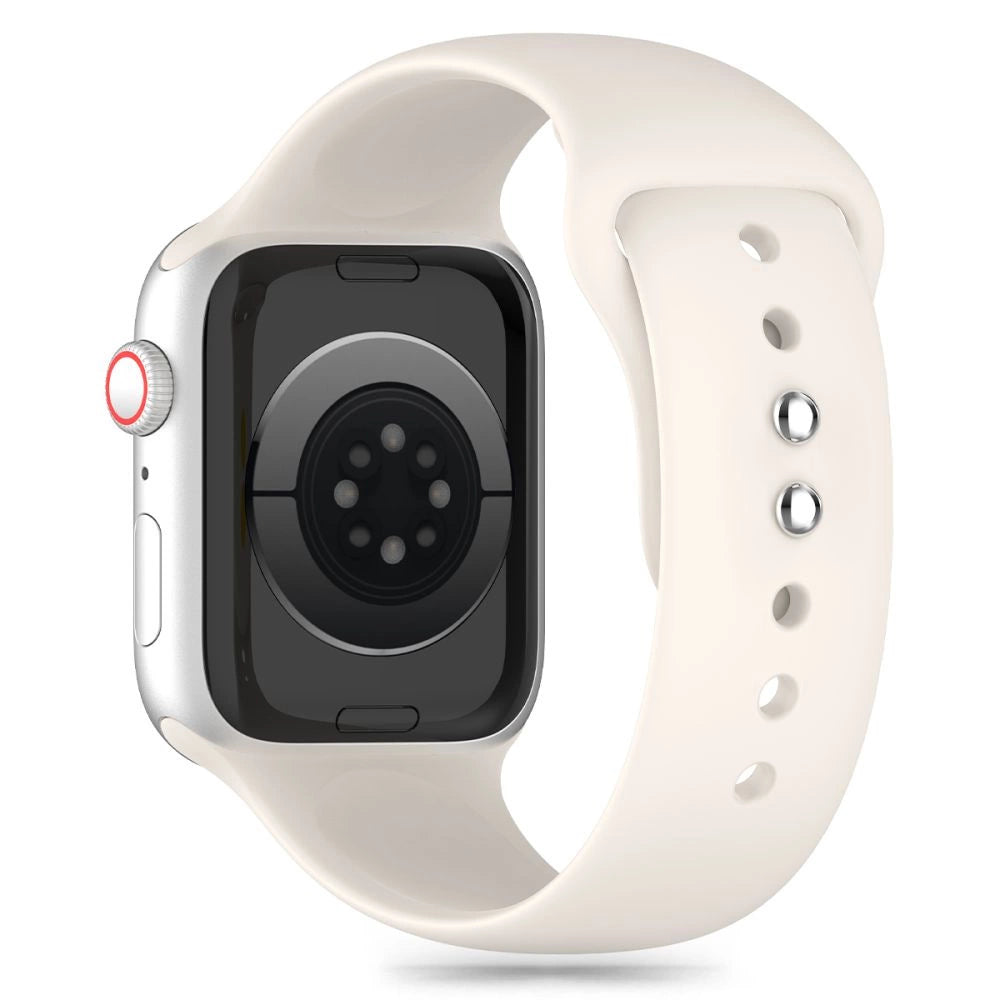 Tech-Protect Silicone Strap til Apple Watch 4 / 5 / 6 / 7 / 8 / 9 / SE / Ultra 1 / 2 (42 / 44 / 45 / 49 mm) - Beige