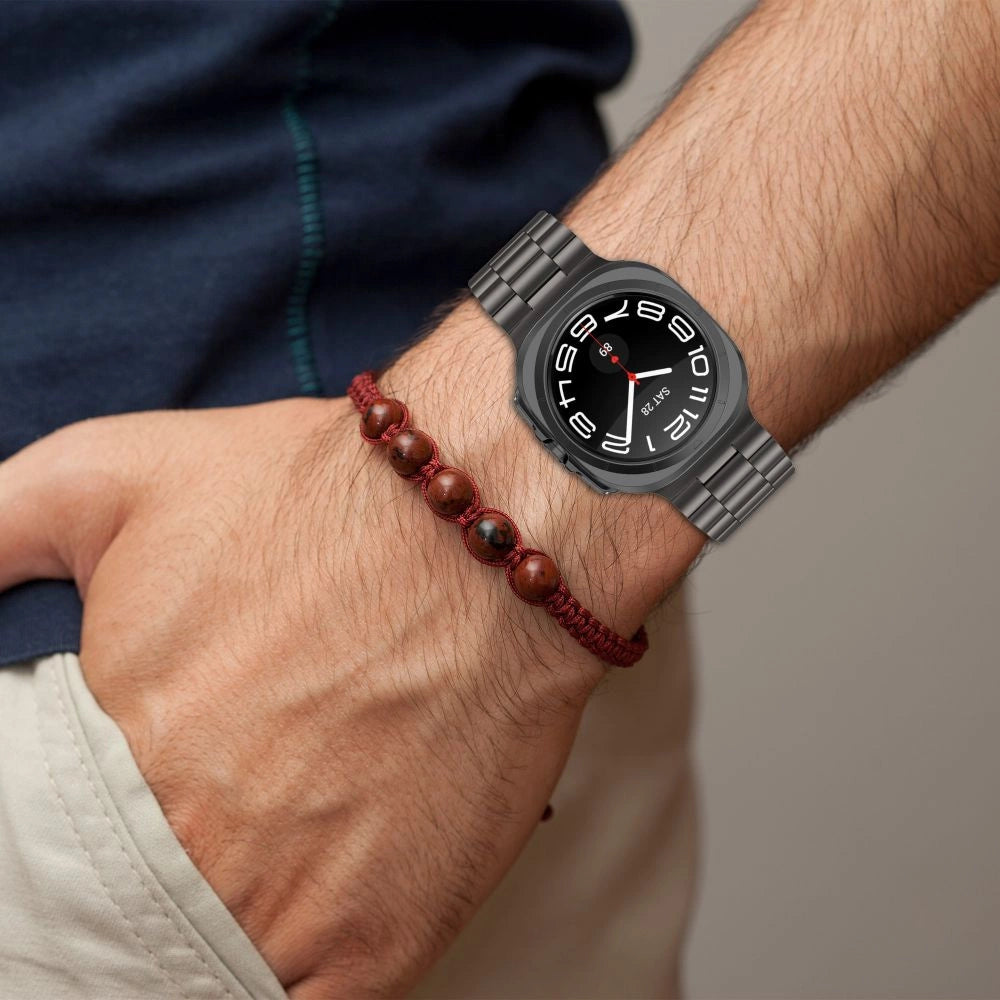 Tech-Protect rustfrit armbånd til Samsung Galaxy Watch Ultra (47mm) - sort