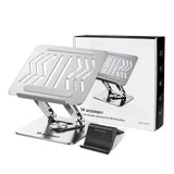 Laptop stativ Wozinsky WRS-CPY84SS aluminium + Gratis! smartphone stativ - sølv