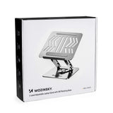 Laptop stativ Wozinsky WRS-CPY84SS aluminium + Gratis! smartphone stativ - sølv