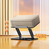 Laptop stativ Wozinsky WRS-CPY84SB 360 aluminium + Free! smartphone stativ - sort