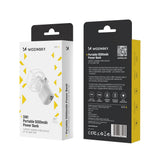 Wozinsky WF16-YCS 5000mAh 15W USB-C Mini Power Bank med indbygget USB-C-kabel og Apple Watch-oplader - hvid