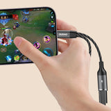 Dudao L13C+ 2in1 USB-C-adapter - Grå