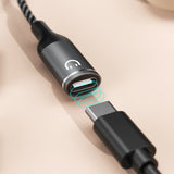 Dudao L13C+ 2in1 USB-C-adapter - Grå